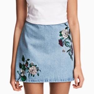 H&M Coachella Jean Skirt